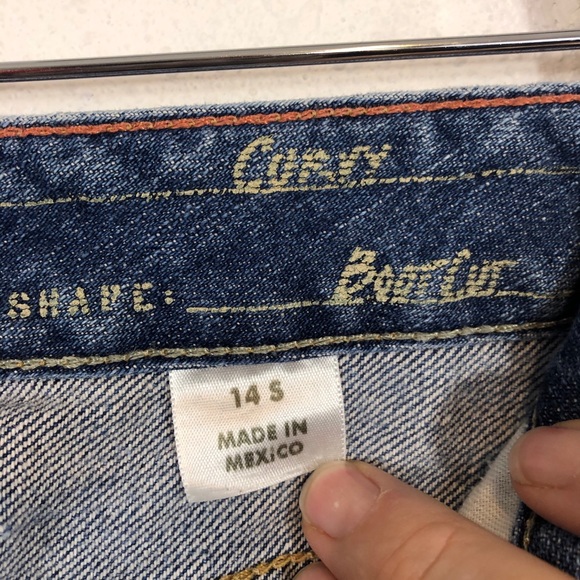 SOLD. Eddie Bauer curvy bootcut 14S distressed - Picture 7 of 13